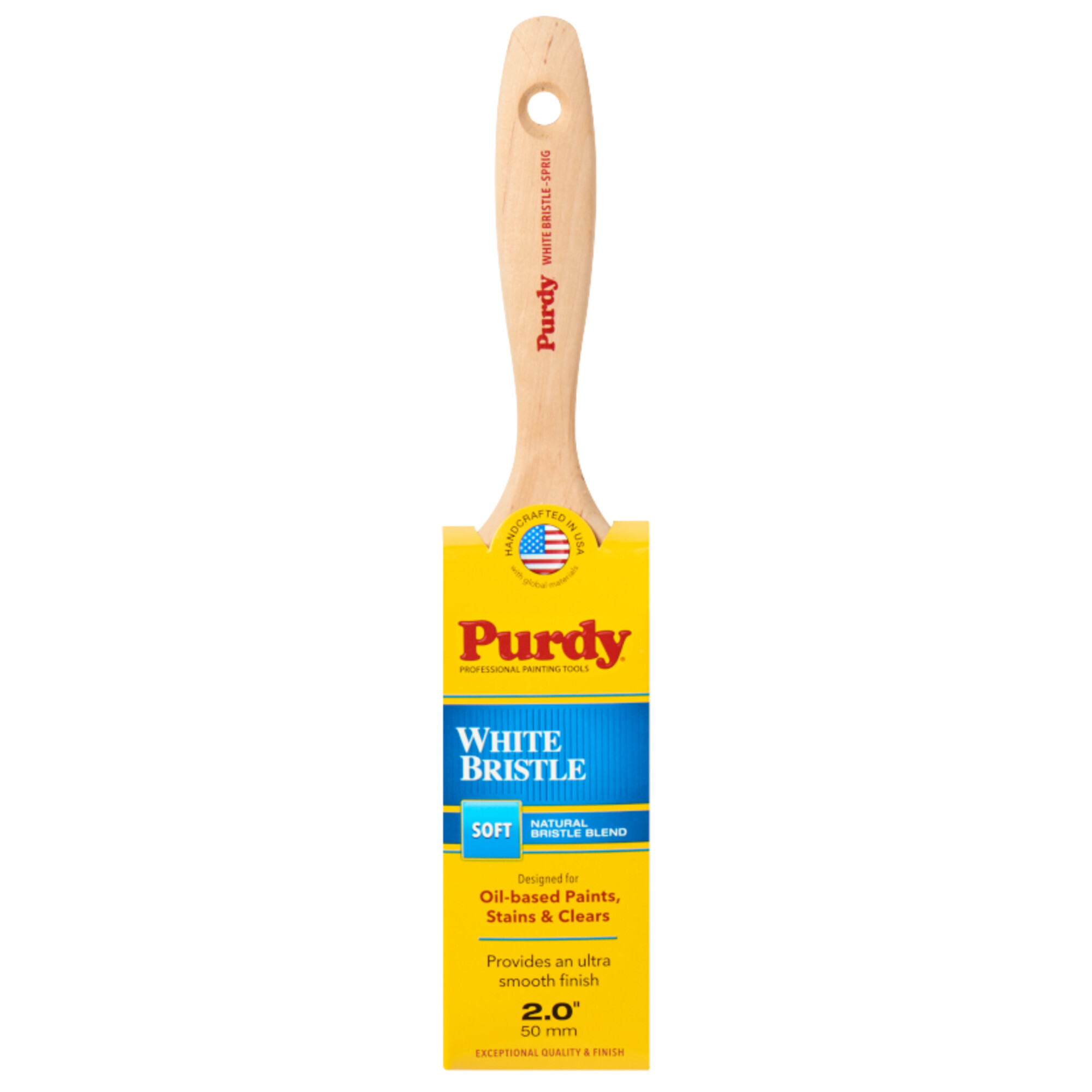 Purdy White Bristle Sprig Trim Brush, 2in., Natural White Bristle, Model# 145380420